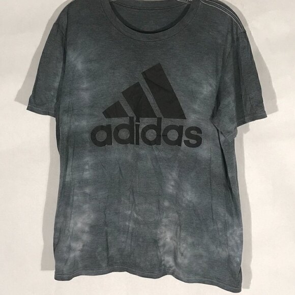 ADIDAS Mens Large Tye Dye Acid Wash Workout Short Sleeve T Shirt Tee - Picture 3 of 8